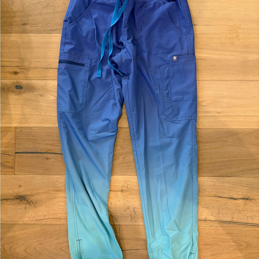 Figs Technical Collection Pants in Blue and Gray